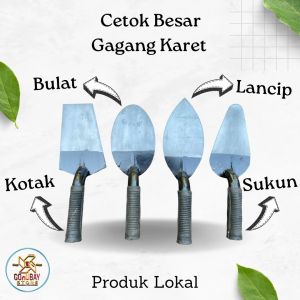 Cetok Sendok Semen Besar Gagang Karet Perkakas Tukang Bangunan