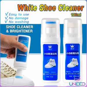 Need. Shoe Cleaner Brightener Remove Stain Shoe Brush White Shoes Professional Bleach Accessories 100ml