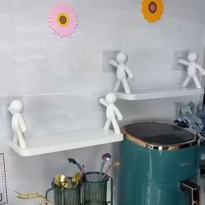 Trikings ชั้นวางของในห้องน้ำ ห้องอาบน้ำ ห้องครัว ติดผนัง ชั้นวางของ