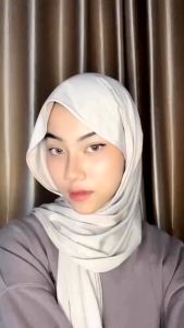 HULAKA TOKO - Pashmina Hijab Jersey Premium Kerudung Pasmina Mleyot 1175x65Cm