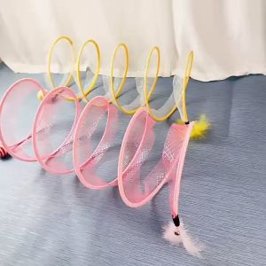 EZPET Mainan Kucing 2in1 Terowong Tempat Tidur Kucing Cat Tunnel Donut Toy Scratcher Cat Bed Nest for Cats Dogs Pets Fun Teaser Cat Toy Tunnel Donut Cat Bed 猫隧道 猫玩具 猫抓窝