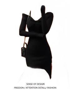 ชุดเดรสยาวปานกลางรัดเอวสำหรับผู้หญิงไซส์ใหญ่ แขนยาว ทรงเอ สไตล์เกาหลี ช่วงฤดูใบไม้ผลิ 2024