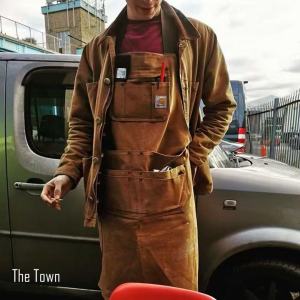 American retro trend workwear CRHT heavy canvas apron rivet pocket model male and female couples one size