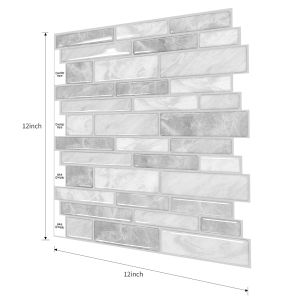 Giấy Dán Tường Kết Cấu 3D Giấy Dán Tường Nà Bếp Nhãn Dán Gạch Tự Dính Không Thấm Nước Và Chống Dầu Chịu Nhiệt độ Cao