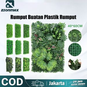 Rumput Dolar Sintetis 60cmx40cm Rumput Buatan Plastik Rumput Dinding Rumput Buatan Ukuran 60 cm x 40 cm Fence Garden Wedding Backyard Decor