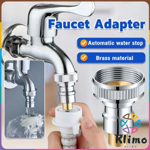 Klimo Washing Machine Faucet Adapter Nozzle Full-automatic Anti -Falling Water Stop Valve 1/2" Adapter