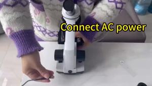 Portable Biological Optical Compound Microscope 40x-1000x Educational MicroscopeAdult Microscope With Dual Led Lights
