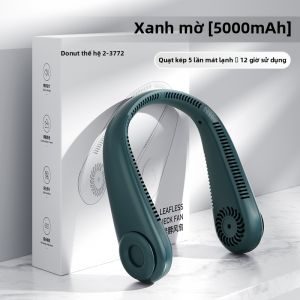 Quạt Cổ USB Có Thể Sạc Di Động Quạt Mát Không Lá Mới Quạt Cổ Không Dây Thiết Bị Làm Mát Cho Người Lười Biếng