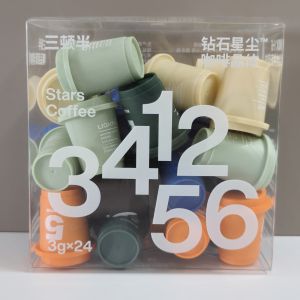 Premium Cold Brew Instant Coffee Soluble Three Half Digital Planet Series Pure Black American Style Coffee Powder 3g