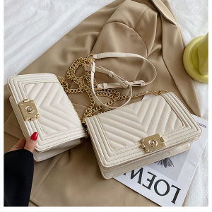 Stylish Maternity Single Shoulder Bag 2023 New Diamond Chain Crossbody Bag Versatile Texture Underarm Small Square Bag