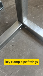 ฺBCH365  สามทางมุมสั้น ข้อต่อเหล็กกล่อง ข้อต่อ เหล็กกล่อง กัลวาไนซ์ งานโครงสร้าง DIY โรงเรือน