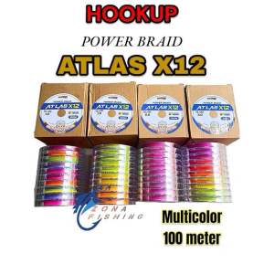 Senar PE HOOKUP ATLAS X12 100m Multicolor Connecting
