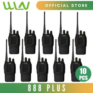 WLN 888plus 5W 16 Channel UHF 400-470MHz Two-Way Walkie Talkie Radio -SET OF 10