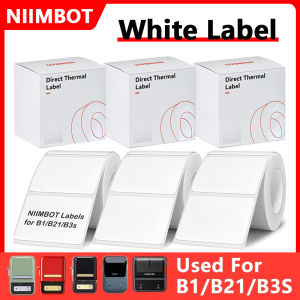 Niimbot White Thermal Label 1Roll Waterproof Sticker Self-Adhesive UV Paper For B1 B21 B3S Mini Label Printer Price Tag Printing