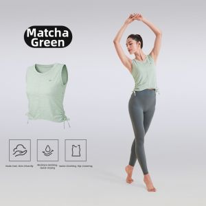 Keep | Moisture-wicking Loose Stretchable Ruched Yoga Vest