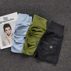 กางเกงขาสั้นออกกำลังกายโยคะสำหรับผู้หญิง เอวสูง กระชับสะโพก ไร้ตะเข็บ มีกระเป๋า กางเกงรัดรูปสำหรับเล่นกีฬา วิ่ง ออกกำลังกายในยิม 🏃🏻 ♀️ 🩳