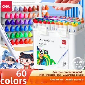 deli | Non-See-Through Washable Stacking Childrens Markers