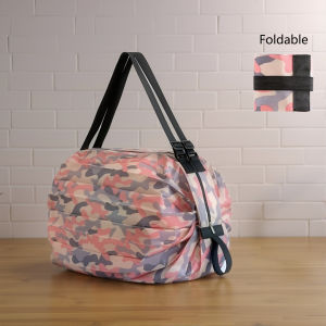 Foldable Eco-friendly Waterproof Storage Bag Portable Handbag for Travel Shopping Bag Travel Essentials Extra Large Capacity