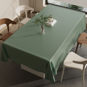 Lambskin Tablecloth Washable Oil-Proof Waterproof White Dining Table Cushion Fancy Accessible Luxury Coffee Table Cloth Desktop Protective Pad