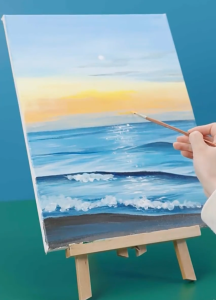 Stretched White Art Canvas for Painting | Wooden Frame Cotton Board DIY Picture Poster | Drawing Art Supplies SG