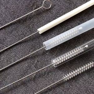 แปรงทําความสะอาดหลอด ใช้ซ้ำได้ อุปกรณ์ครัวเรือน สเตนเลส