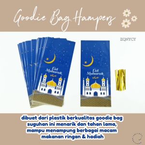 Plastik Snack Goodie Bag Hampers Idul Fitri Plastic Motif Print Eid Mubarak Tas Bingkisan Graduation