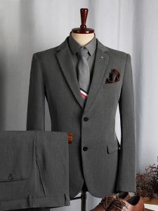 ROMON | Lormen Mens Business Casual Tailored Suit Wedding Groomsmen Fashionable Spring Collection Polyester Blend Standard Fit