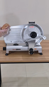 Máy Thái Thịt Tươi Sống đông lạnhThịt Chín Cắt Rau Củ Quả ES250. Máy Thái Lát Thịt Có Chỉnh Kích Cỡ. Bảo Hành 12 Tháng