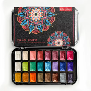 Bộ Màu Nước Ngọc Trai Nhật Bản 24 Màu Sắc Tố Đa Năng Đa Năng Dành Cho Nghệ Sĩ Và Những Người Đam Mê Nghệ Thuật