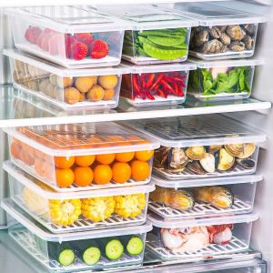 Food Grade Kitchen Food Storage Box ness Preservation Cold Storage Vegetable Seafood Special Use Refrigerator Organizer Box