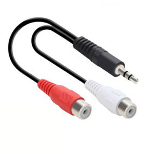 3.5mm Male to 2RCA Female 30cm AUX Cable RCA Jack Splitter Audio Y Cable for iPhone Computer Speaker Stereo 3.5 Cabl RCA