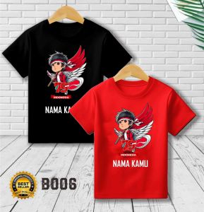 KAOS ANAK AGUSTUSAN MERAH PUTIH INDONESIA