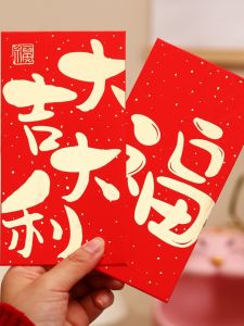 Creative Festive Chinese New Year Red Envelope Fu Character Lucky Money Bag Wealth And Good Fortune Personalized Design