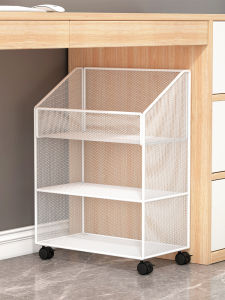 Desk-Side Movable Organizer Rack With Wheels