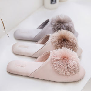 Cute Tassel Slippers Summer Woman Non-Slip Indoor Flat Sandals Casual Ladies Shoes