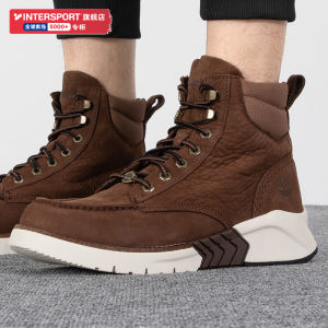 Timberland Mens Outdoor Leather Casual Boots High Top 6 Inches Winter New Model Anti-Impact Support Wear-Resistant Warmth