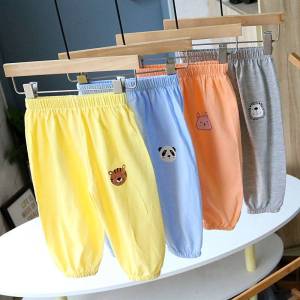 กางเกงขายาวเด็ก สำหรับเด็ก 1-6 ขวบ ผ้านิ่ม ใส่สบาย ใส่ได้ทั้งชายและหญิง V43 พร้อมส่งจากไทย