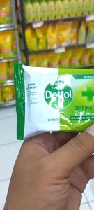 MURAH | Promo DETTOL ANTI BAKTERI Wet Wipes ORIGINAL 10 Sheets [Warna Hijau]