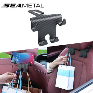 Car Headrest Hook With Phone Holder Back Seat Hook for Backseat Organizer Multifunction Clip Car Accessorie