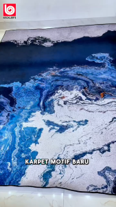 (Becklers) Karpet LOKAL Permadani UK 160x210CM Bahan Polyester Anti Slip HIGH QUALITY