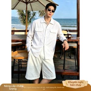 OUMULONG | Áo Sơ Mi Linen Bảo Vệ Da Elegent Dành Cho Nam