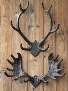 Courtyard Garden Antlers Deer Head Decoration Cast Iron Hook Outdoor Clothing Store Cafe Retro Clothes Hook