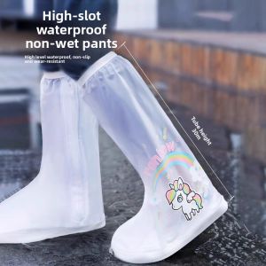 MONLEYTA | German Childrens Rain Boot Covers High Tube Thickened Waterproof Non-slip Wear-resistant Rainy Day Outdoor Wear For School