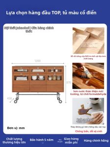 Tủ Đựng Gần Cửa Phong Cách Bauhaus Hiện Đại Màu Đen Minimalist Di Động