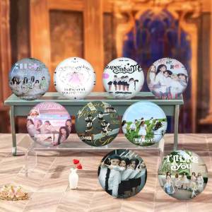 Korean music group I-ILLIT Anime Brooches Cute Cartoon  Badge Jacket Jeans Lapel Pin Gift Accessorie