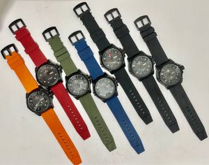COD SA7169 tgl hari aktif jam tangan pria tali karet analog bentuk bulat