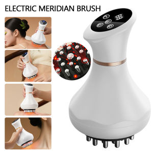 Foreverlily | Electric Meridian Brush Vibration GuaSha Body Massager Body Scraping Massage Comb Muscle Relaxing Massager Edema Removal Scraper