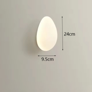 Minimalist Oval Wall Lamp Sconce for Bedroom Bedside Reading Living Room Hallway Entryway Corridor Home Decor