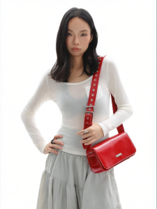 JANDRESS | Hot Praise Red Trendy Small Square Bag