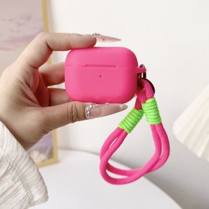 For Airpods 4 Pro 3 Generation Cover Slim Silicone Case Full Protector Cover with Wrist Lanyard for Cute AirPods Pro 2 Case